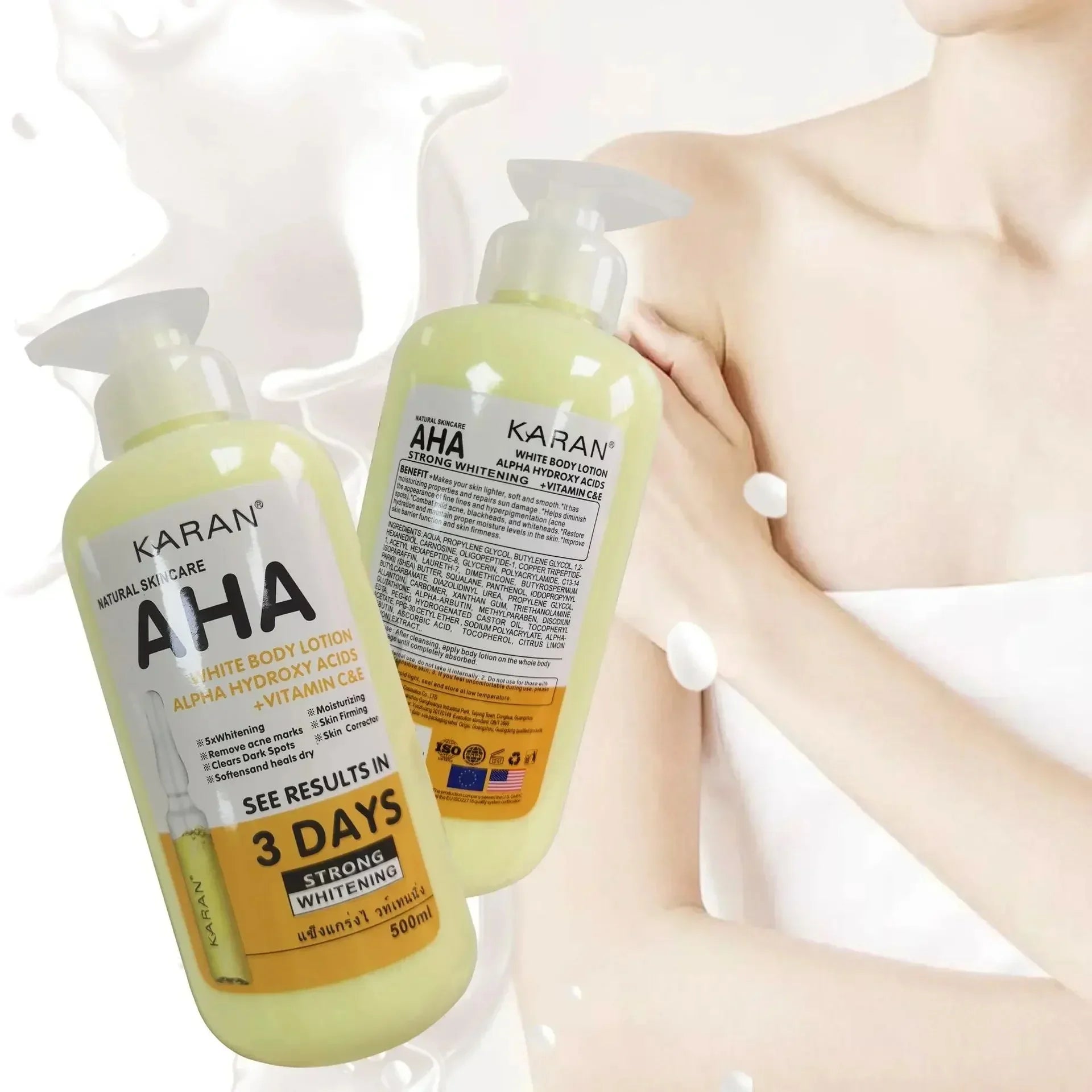 Whitening Body Cream creamy texture close-up