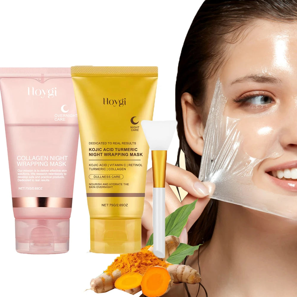 Collagen Overnight Peel Off Face Mask 2pcs packaging