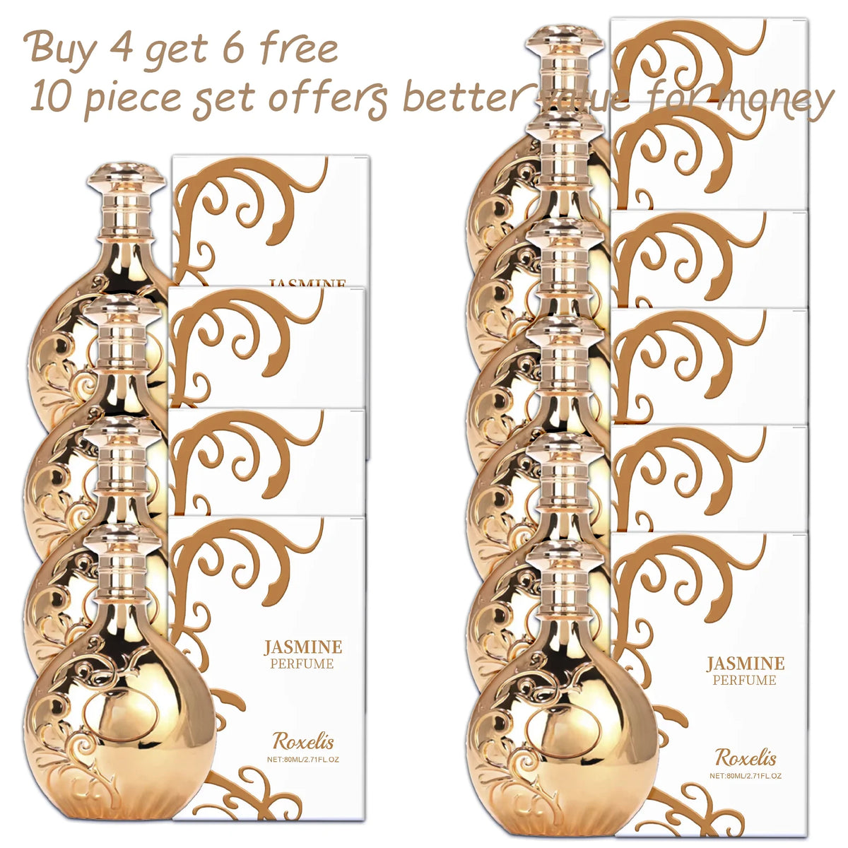 Jasmine Perfume Eau de Parfum stylish perfume bottle for women