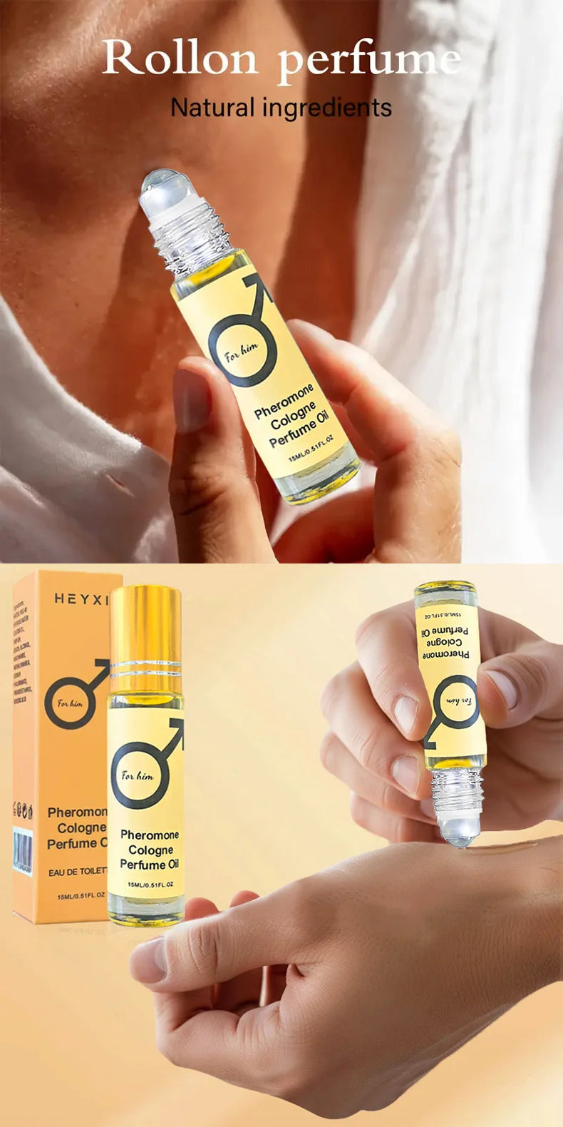 Pheromone Cologne Perfume Oil pheromone-infused attraction scent