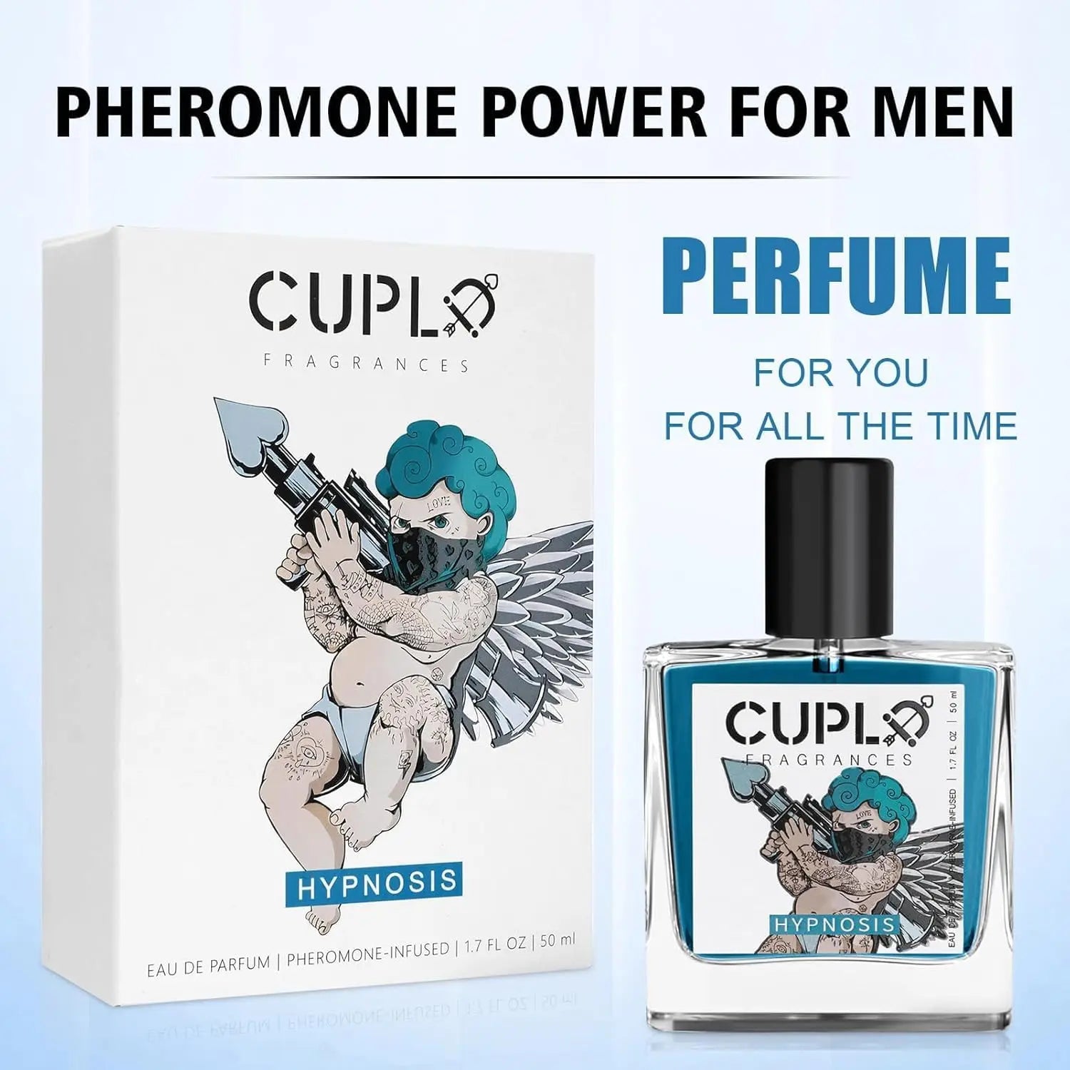 Cupid Pheromone Cologne for Men gift-ready perfume bottle