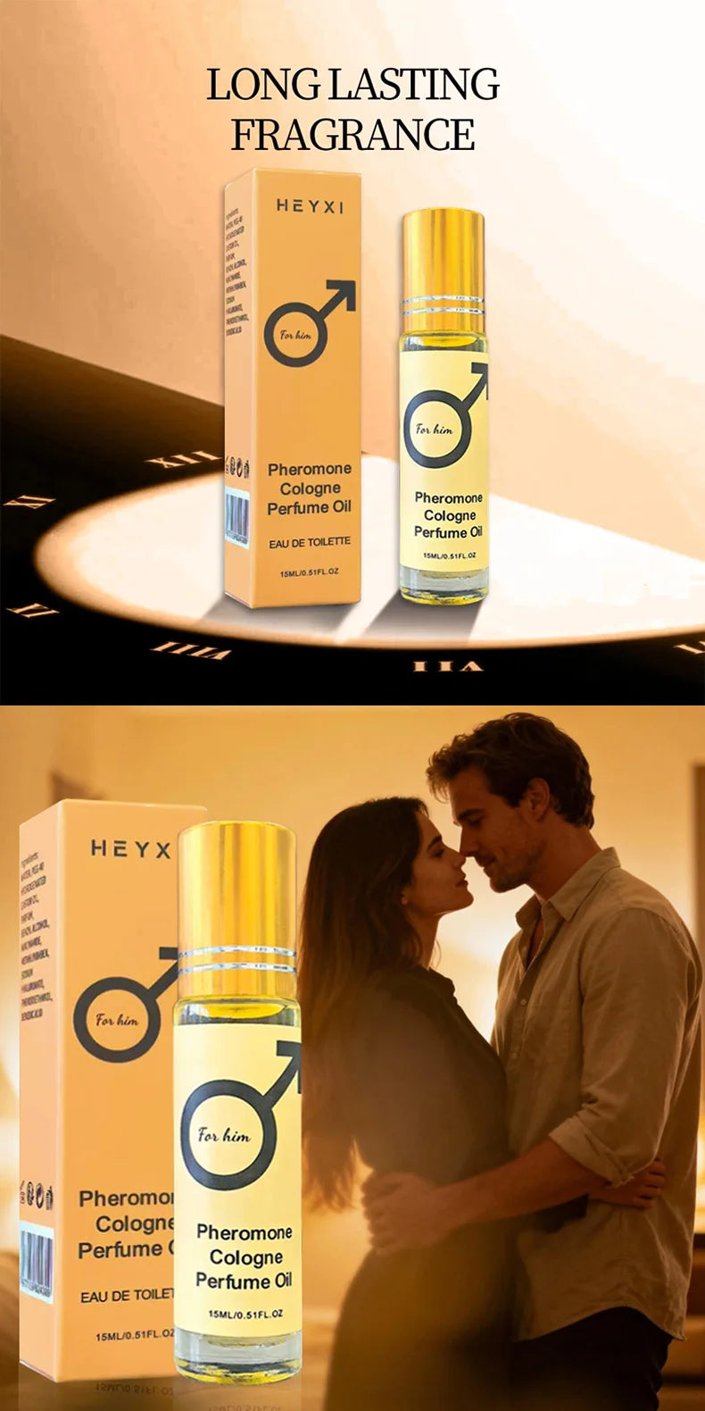 Pheromone Cologne Perfume Oil gift-ready fragrance for men and women