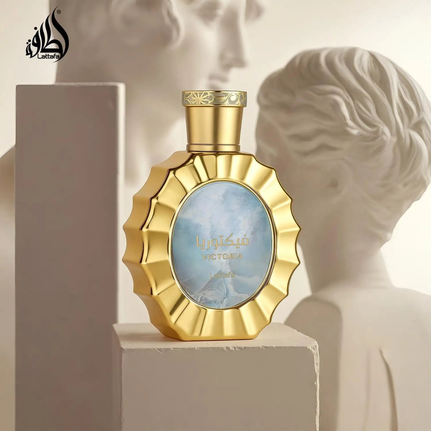 Lattafa Victoria Unisex 3.4 oz EDP Spray packaging detail